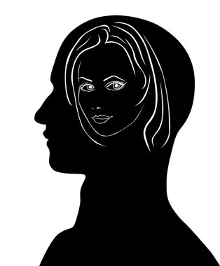 bir adamın kafasını kadın