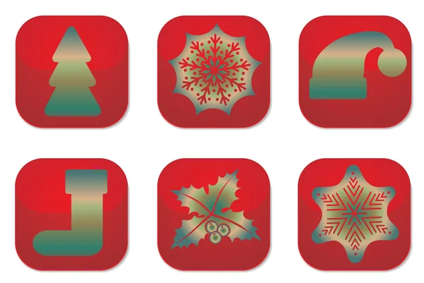Feliz Navidad icono — Archivo Imágenes Vectoriales