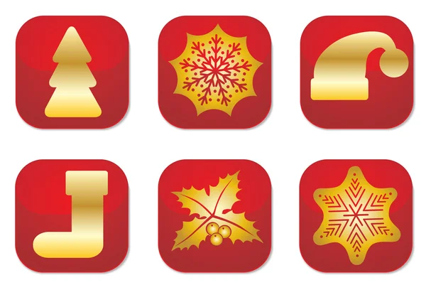 Feliz Navidad icono — Vector de stock