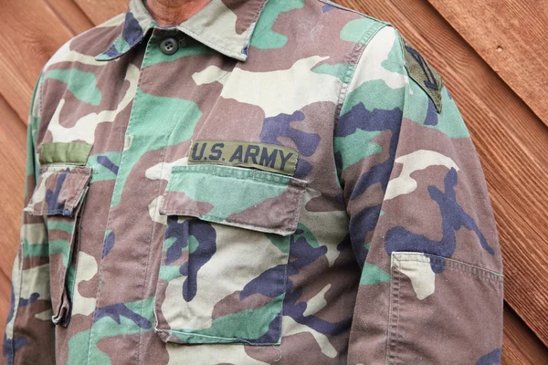 Exército dos EUA uniforme soldado — Fotografia de Stock