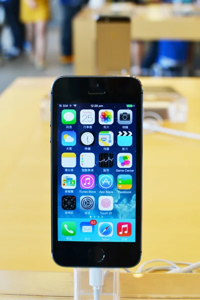 IPhone5s on display — Stock Photo, Image