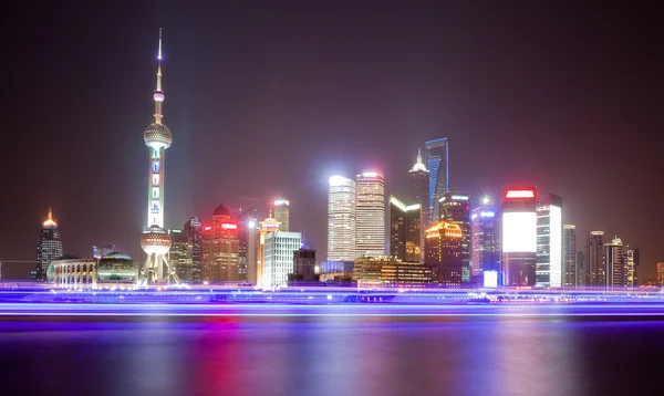 Shanghai Skyline at night — Stock Photo, Image