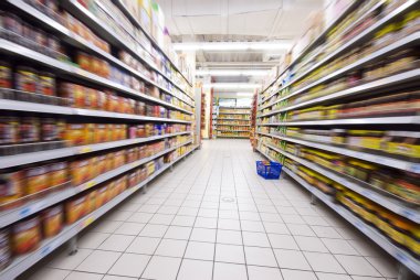 süpermarkette alışveriş