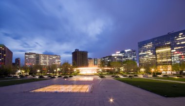 gökdelenler - ofis binaları Downtown beijing adlı günbatımı Zamanı