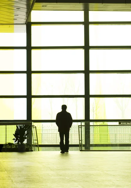 The silhouette of a building interior beijing china — Stock Photo, Image