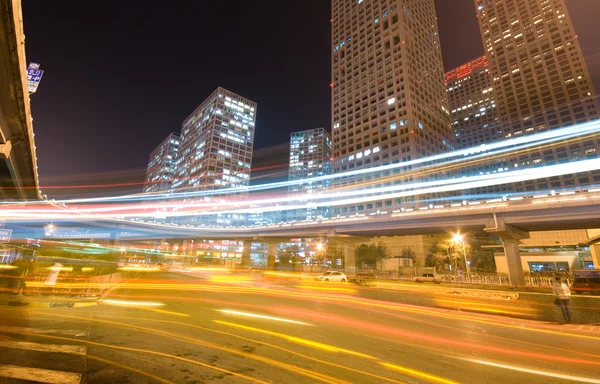 Traffice through downtown in Beijing — Stock Photo, Image