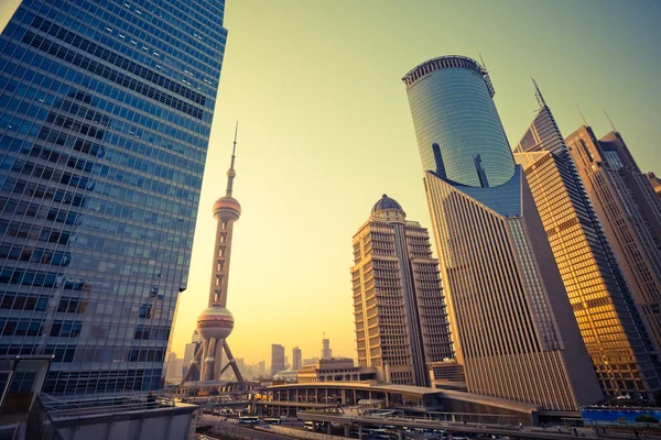 Skyscrapers in Shanghai China — Stock Photo, Image