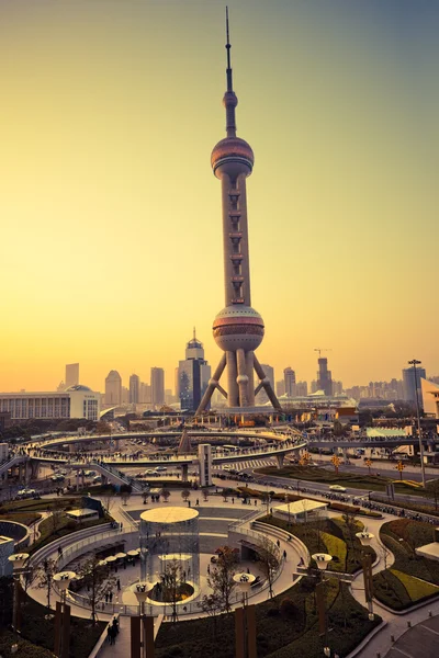 Rascacielos en Shanghai China — Foto de Stock