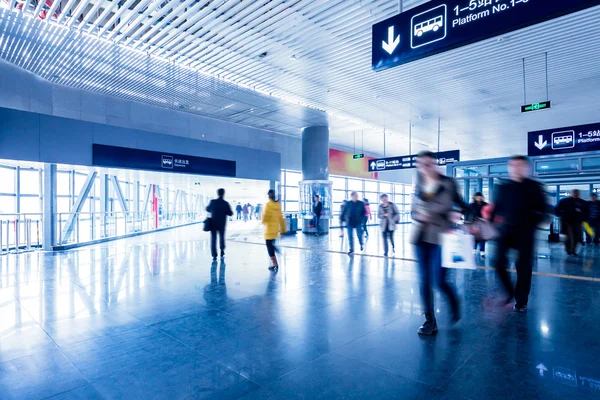 Passenger in the Beijing bus station. — Stock Photo, Image