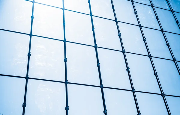 Glass wall of business center — Stock Photo, Image