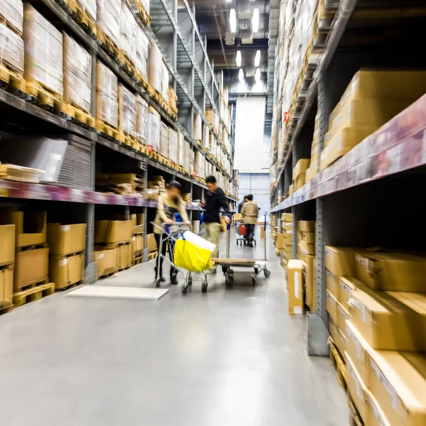 Large furniture warehouse — Stock Photo, Image