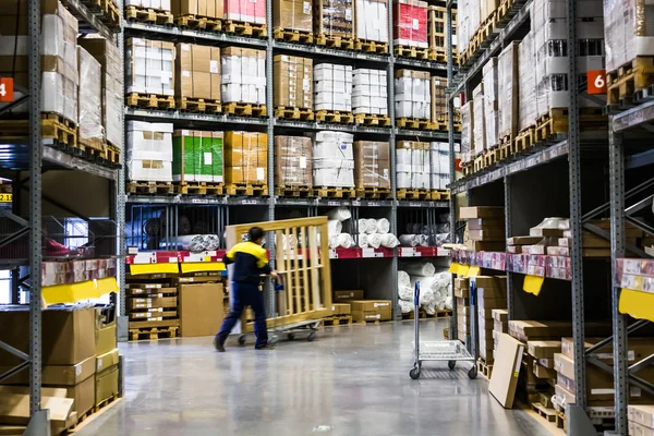 Large furniture warehouse — Stock Photo, Image