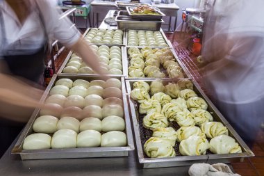 Bir Çin restoranı mutfak