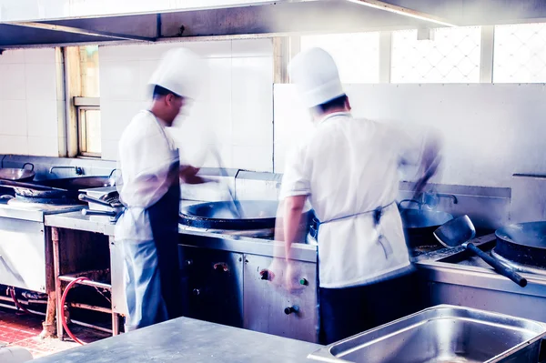 Keuken van een Chinees restaurant — Stockfoto