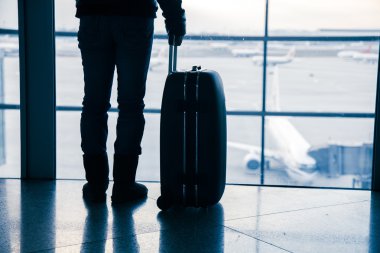 Gezgin siluetleri Airport, beijing