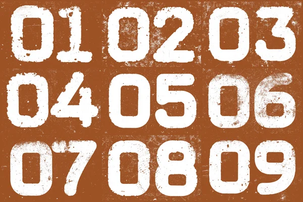 Collage de números texturales —  Fotos de Stock