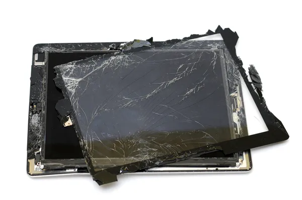 Broken Tablet PC — Stock Photo, Image
