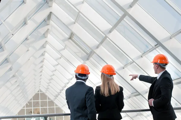 Trabajadores de la construcción — Foto de Stock