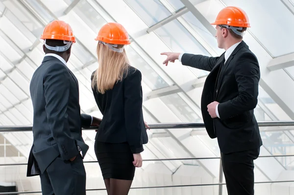 Trabajadores de la construcción — Foto de Stock