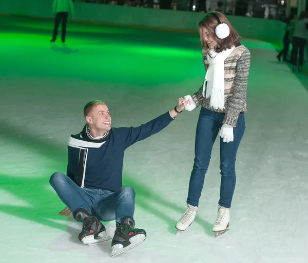 Patinagem no gelo — Fotografia de Stock