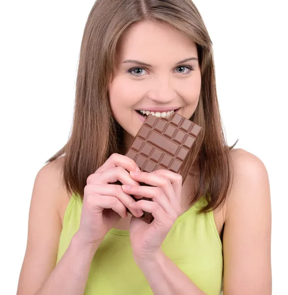 Girl and Candy — Stock Photo, Image