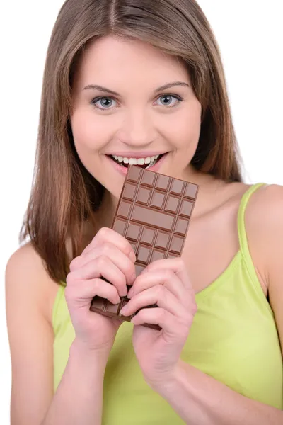 Girl and Candy — Stock Photo, Image