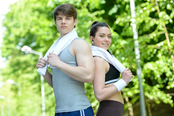 Fitness outdoors — Stock Photo, Image