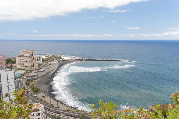 Panorama de Puerto de la Cruz. Tenerife. Ilhas Canárias. Espanha — Fotografia de Stock