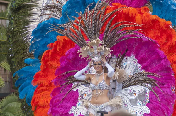Санта Крус де Тенеріфе карнавал 2014 Ліцензійні Стокові Фото