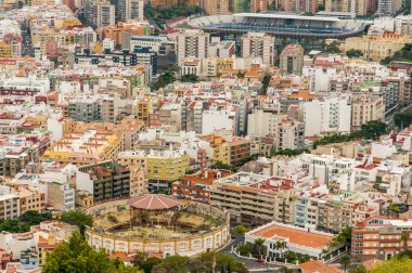 santa cruz de tenerife havadan görünümü. İspanya