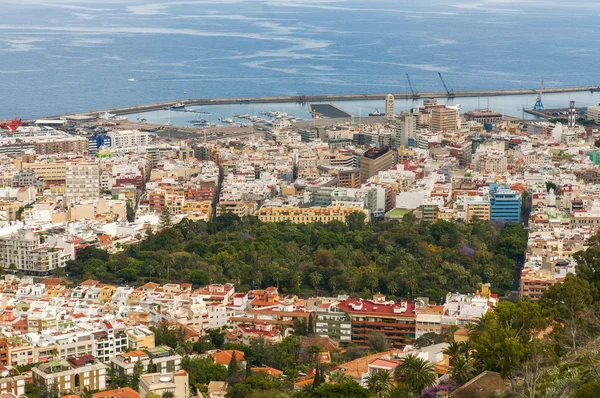 Aerial view of Santa Cruz de Tenerife. Spain — Stock Photo, Image