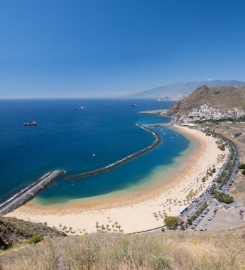 plaj las teresitas tenerife Panoraması