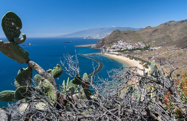 Panorama de la playa Las Teresitas, Tenerife — Foto de Stock