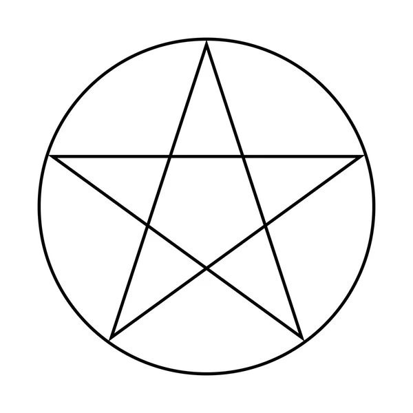 Wicca beş köşeli yıldız işareti — Stok fotoğraf