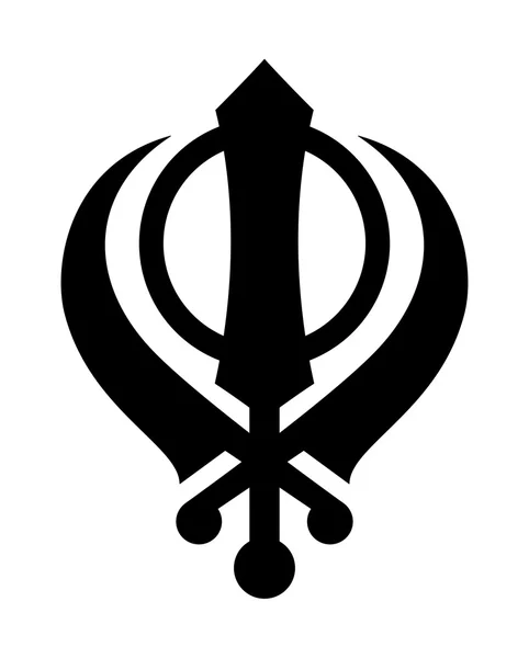 Sikh khanda teken — Stockfoto