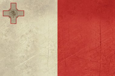 Grunge malta bayrağı