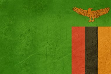 Grunge Zambiya bayrağı