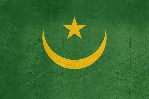 Grunge Mauritania Flag — Stock Photo, Image