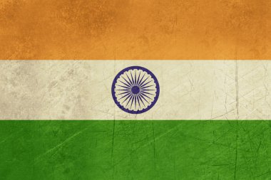 Grunge Hindistan bayrağı