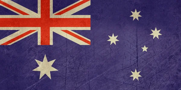 Grunge Australien flagga — Stockfoto