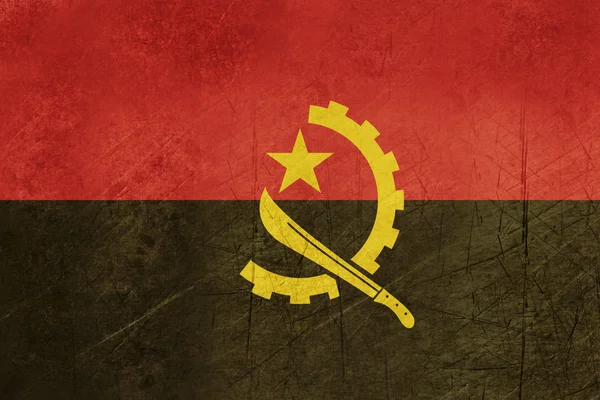 Grunge Angola Flag — Stock Photo, Image