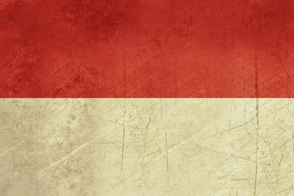 Flaga Indonezji granica — Zdjęcie stockowe