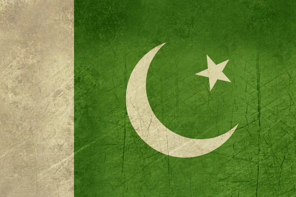 グランジ パキスタン国旗 — ストック写真