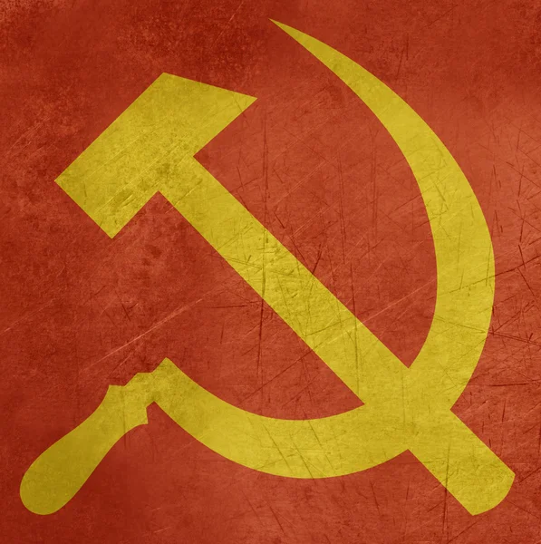 Grunge Hammer and Sickle — Stock Photo, Image