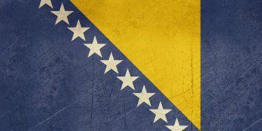 Grunge Bosna-Hersek bayrağı