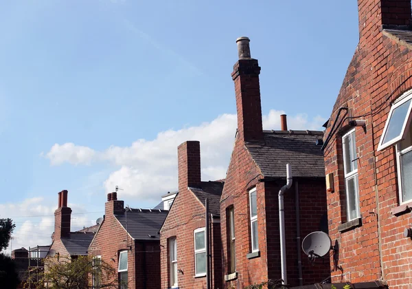 Costas de casas de terraço Inglês — Fotografia de Stock