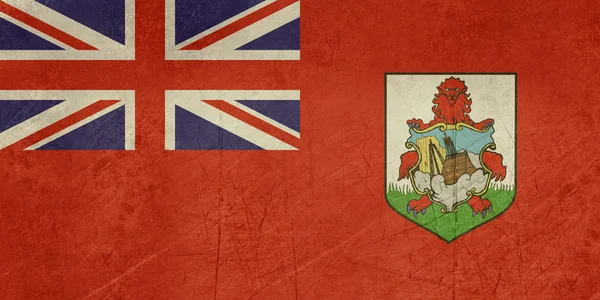 Grunge Bermuda Bandera — Foto de Stock