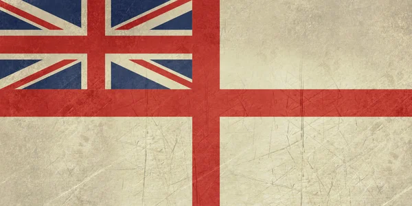 Grunge brittiska royal navy flaggan — Stockfoto