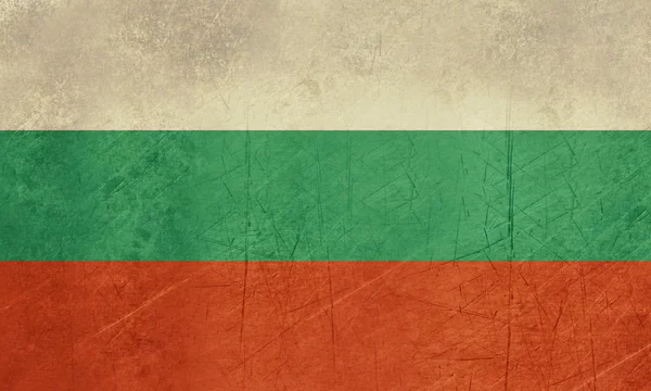 Flaga Bułgarii grunge — Zdjęcie stockowe
