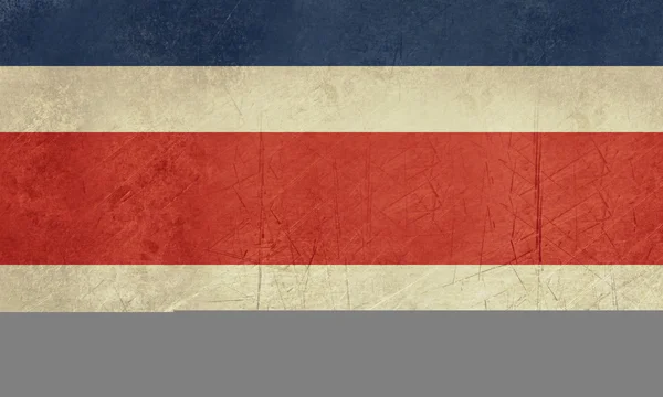 Grunge Costa Rica Flagge — Stockfoto